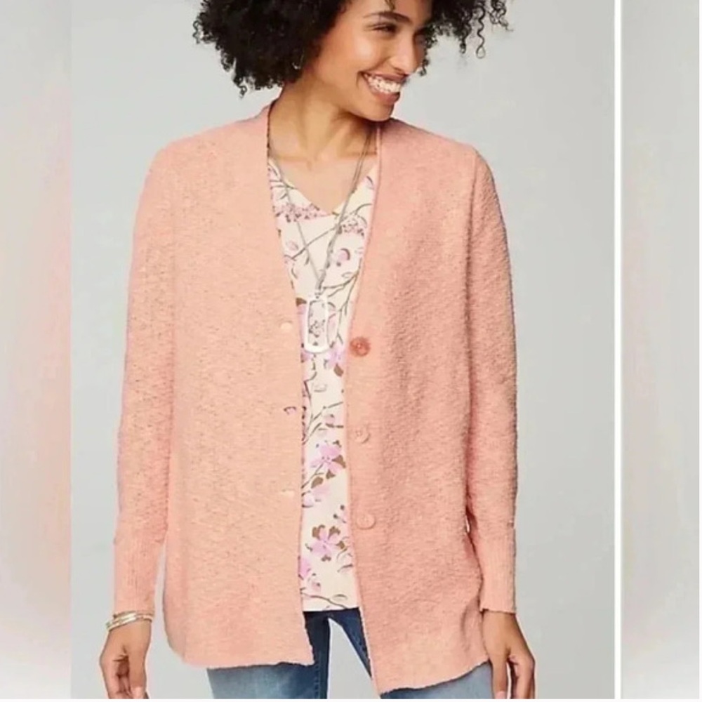 J. Jill | Slub-Textured Button-Front Cardi